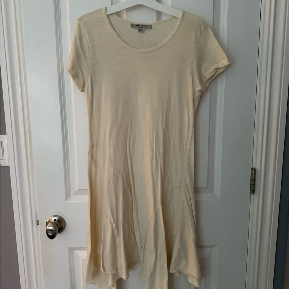 All Saints | Off White T-Shirt Dress